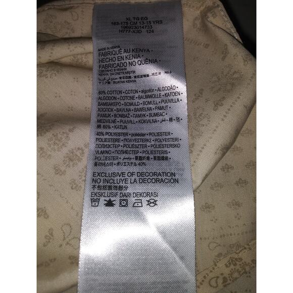 NWT Levis Boy's Button Down Shirt Beige Print XL - Picture 8 of 8